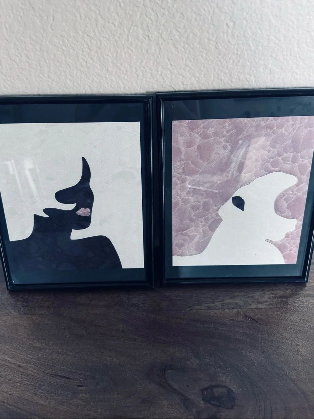 Framed Woman Silhouette Art Set